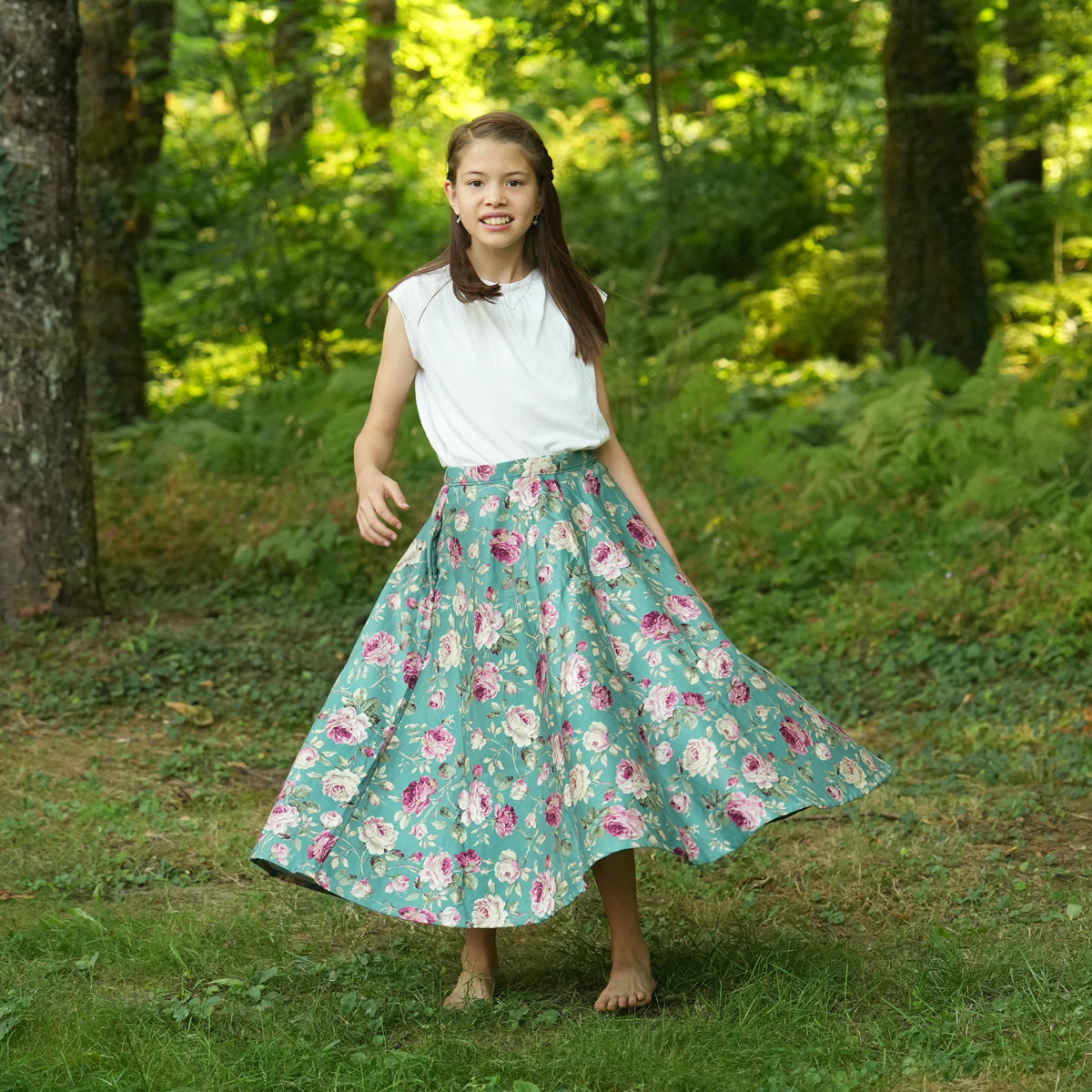 Vintage Rose Thick Circle Skirt