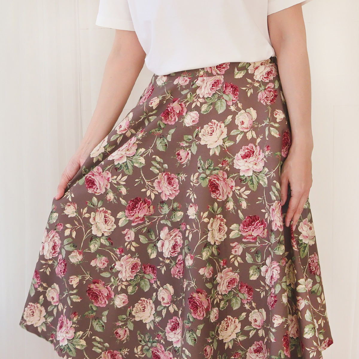 Vintage Rose Thick Circle Skirt