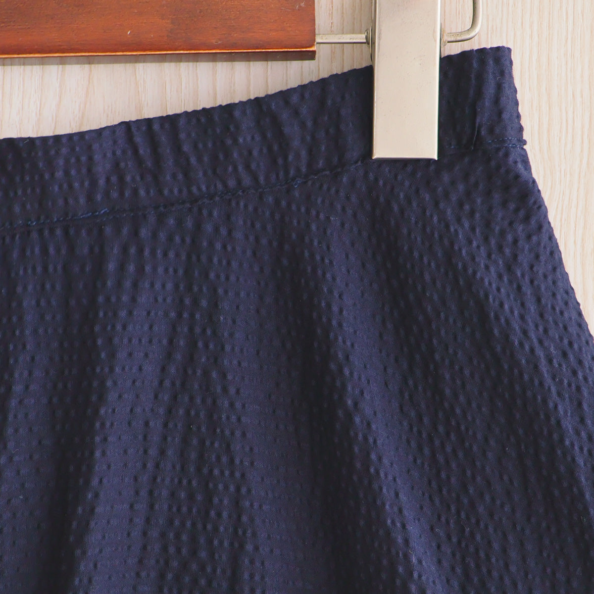 Deep Navy Blue Puffy Circle Skirt