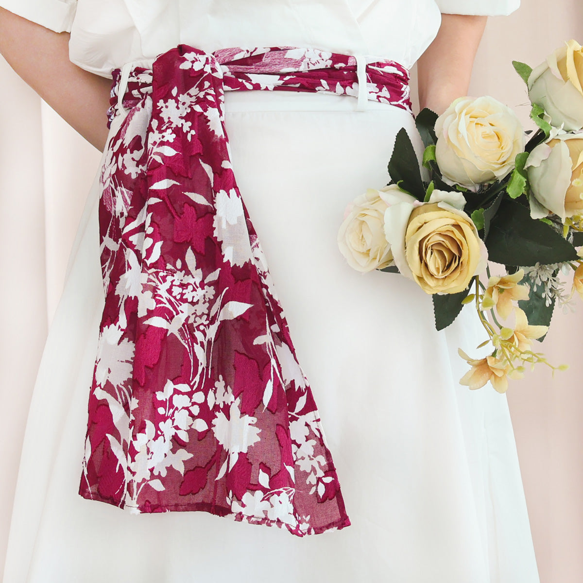 Large Floral Series Cotton Breathable Scarf - Japan