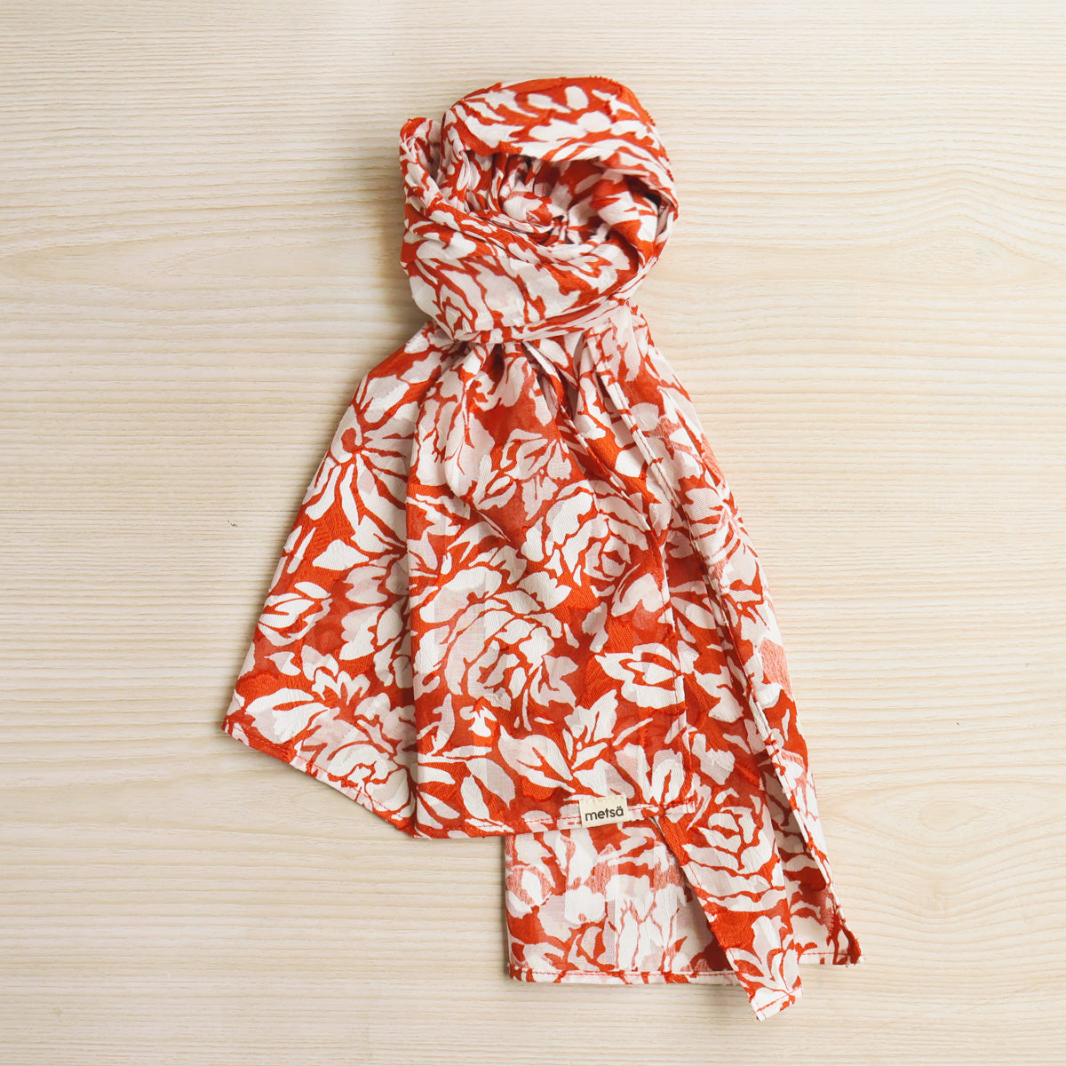 Large Floral Series Cotton Breathable Scarf - Japan