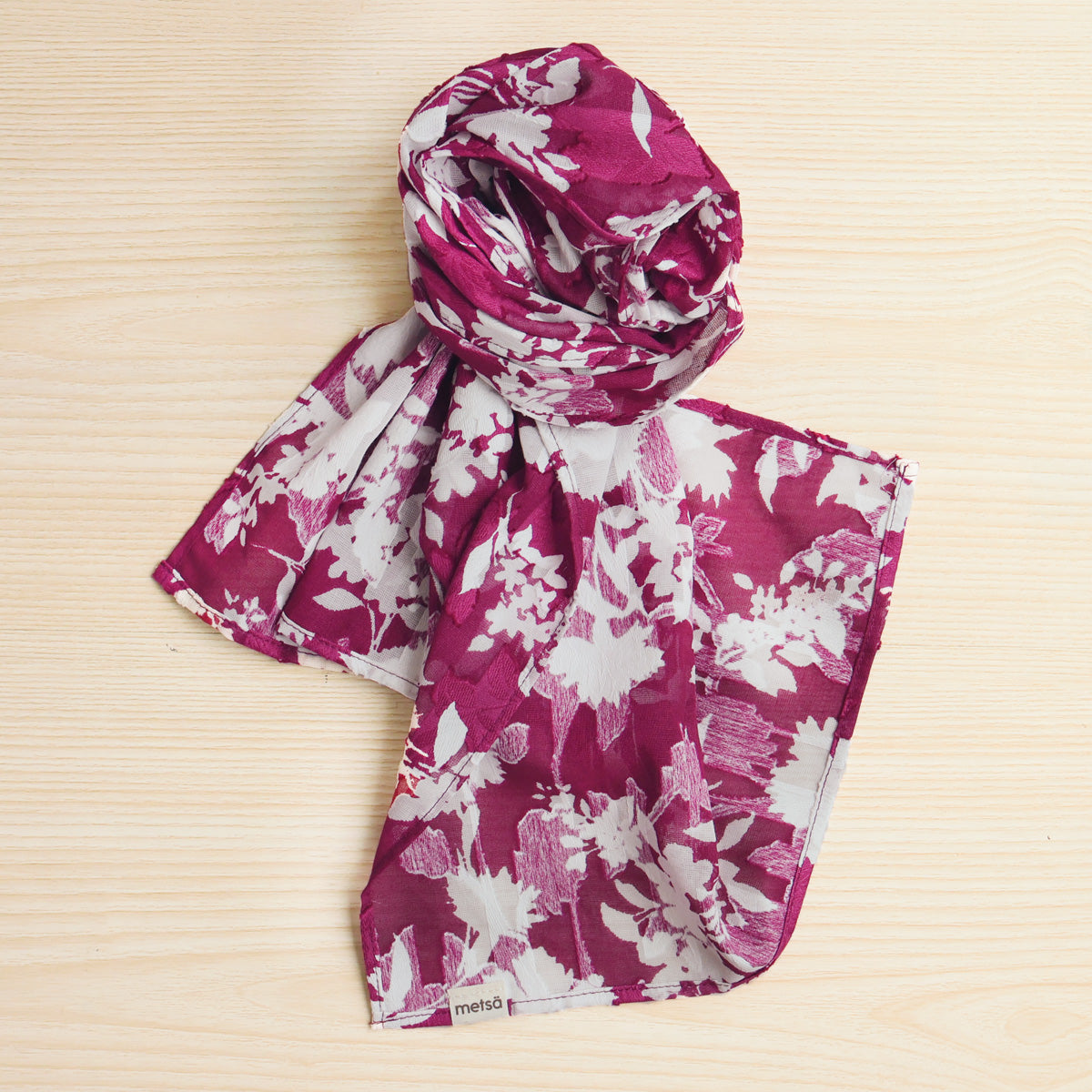 Large Floral Series Cotton Breathable Scarf - Japan