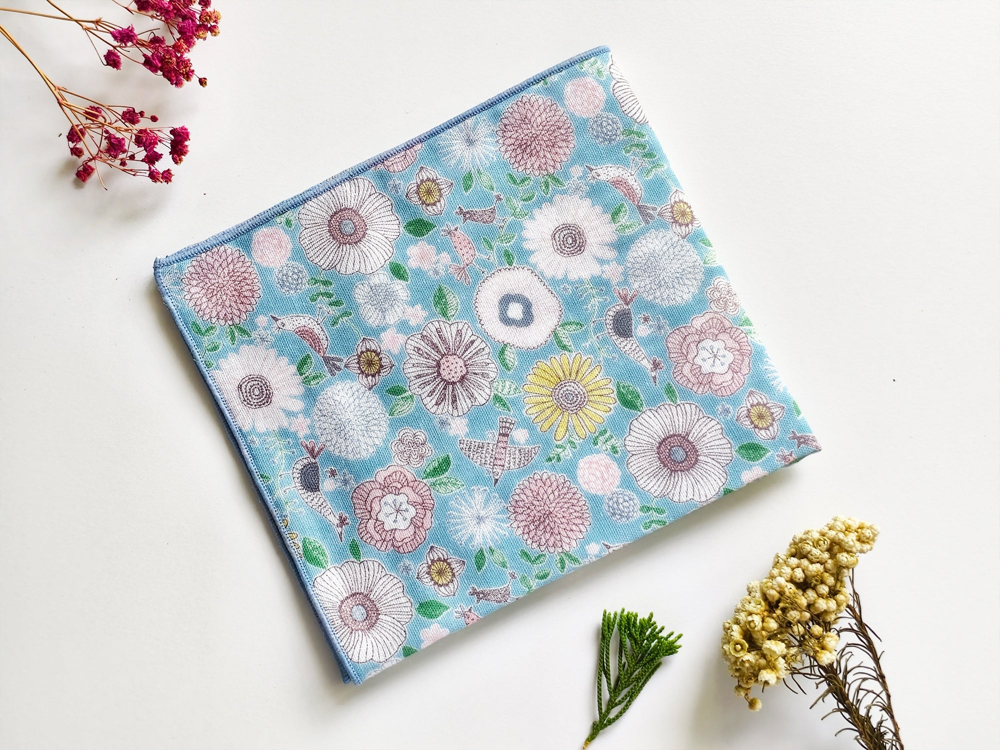 Flower Bird Handkerchief - Japan