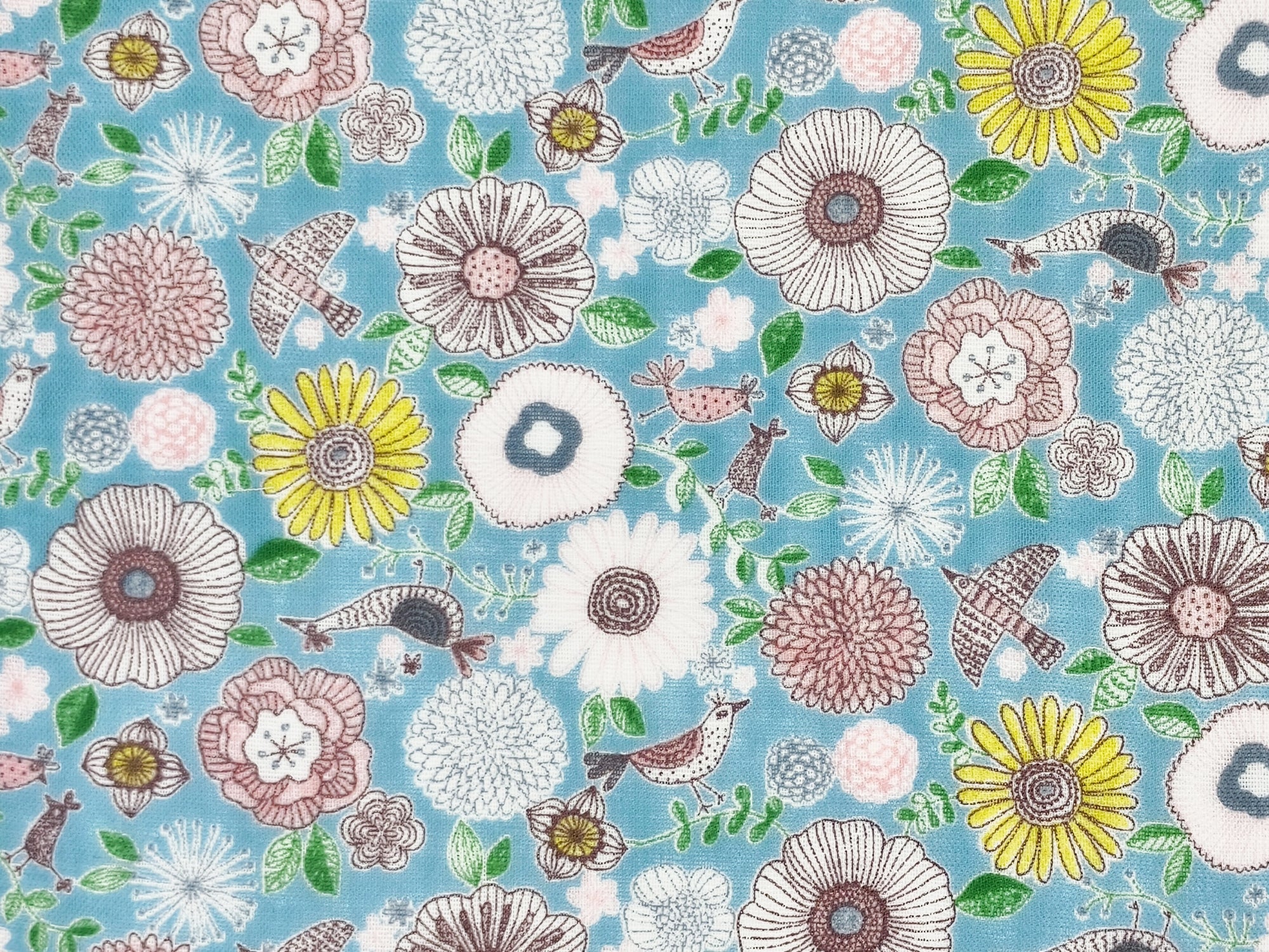 Flower Bird Handkerchief - Japan