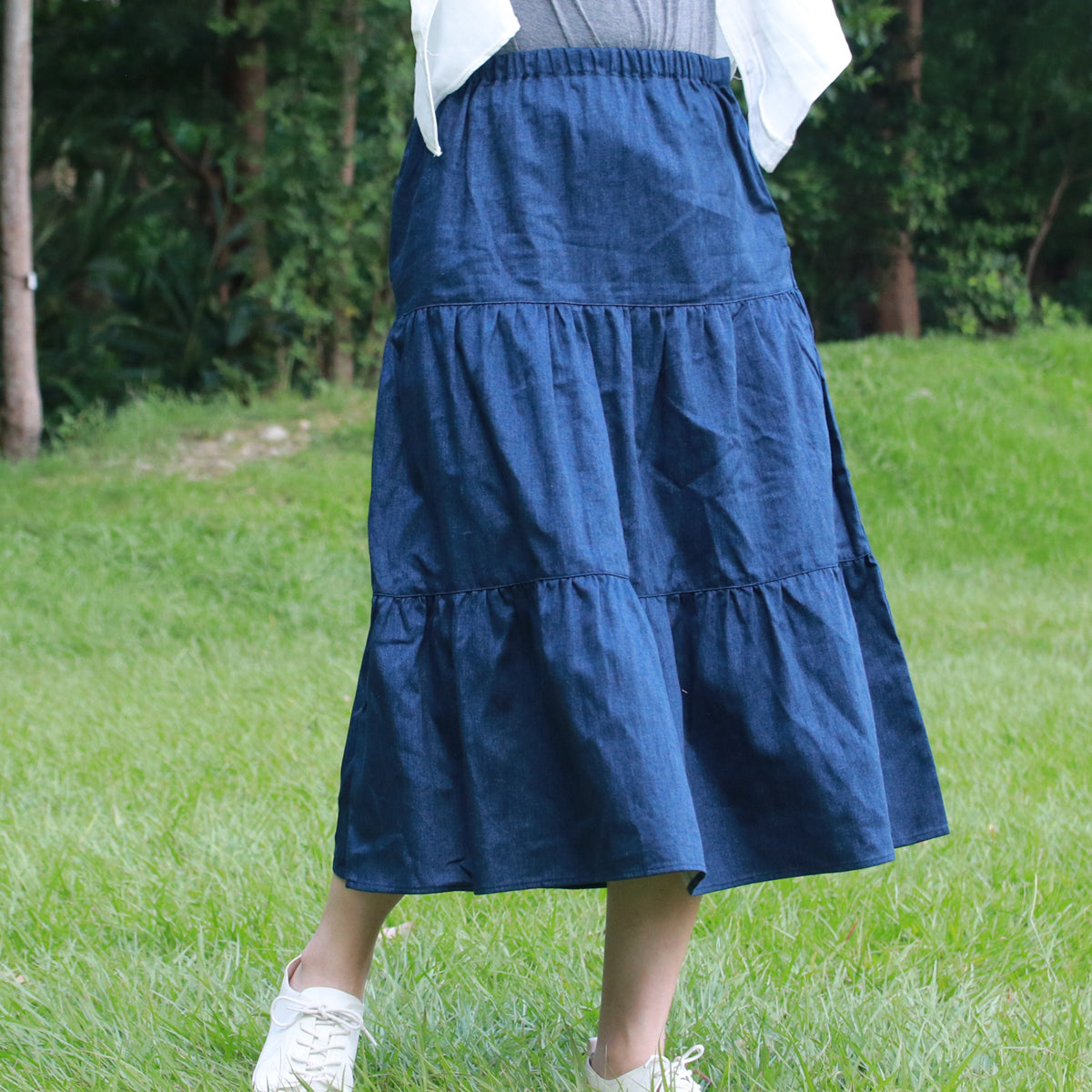 Denim Blue Cake Skirt