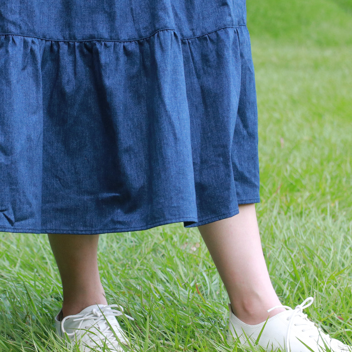 Denim Blue Cake Skirt