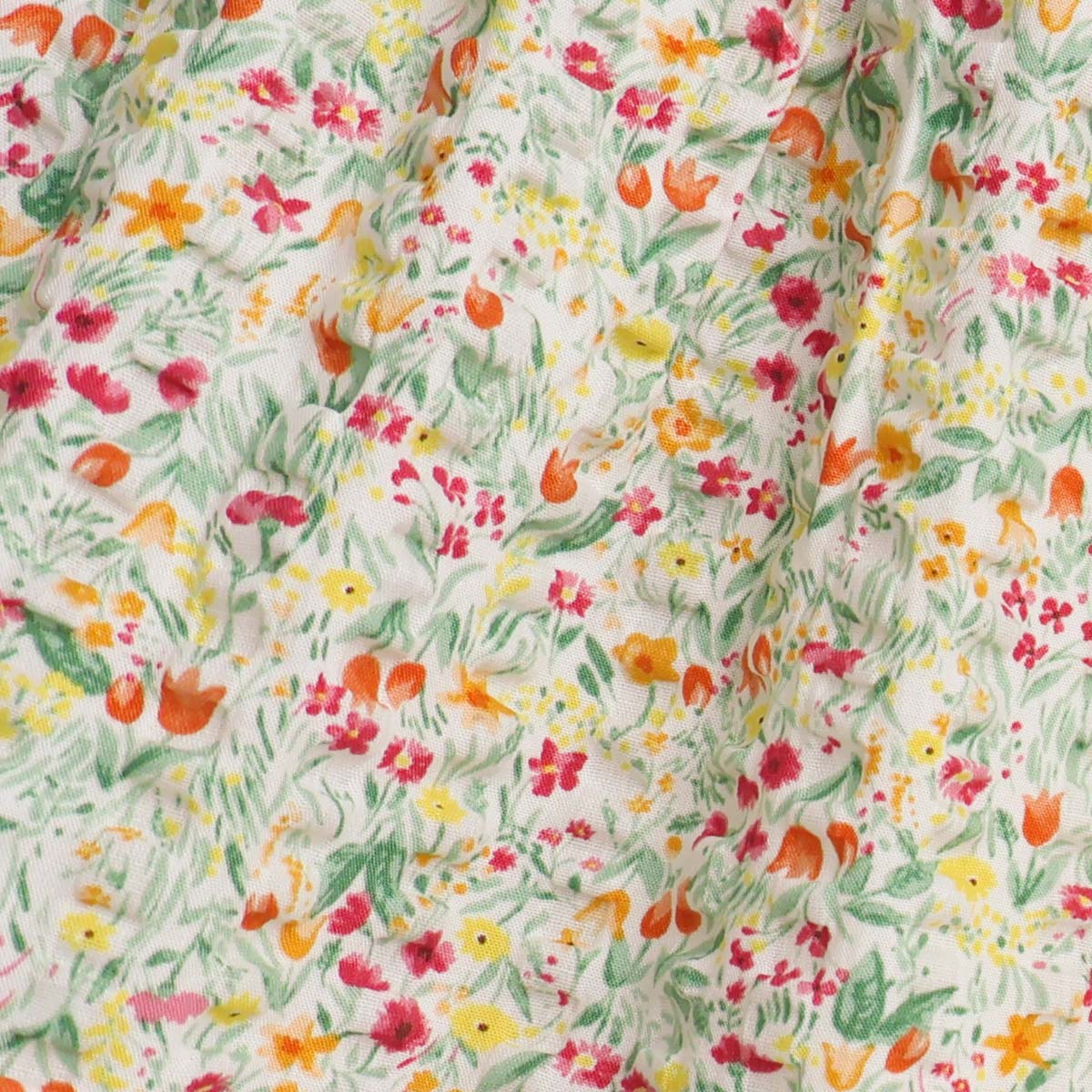 Spring Summer Small Floral Embossed Handmade Skirt