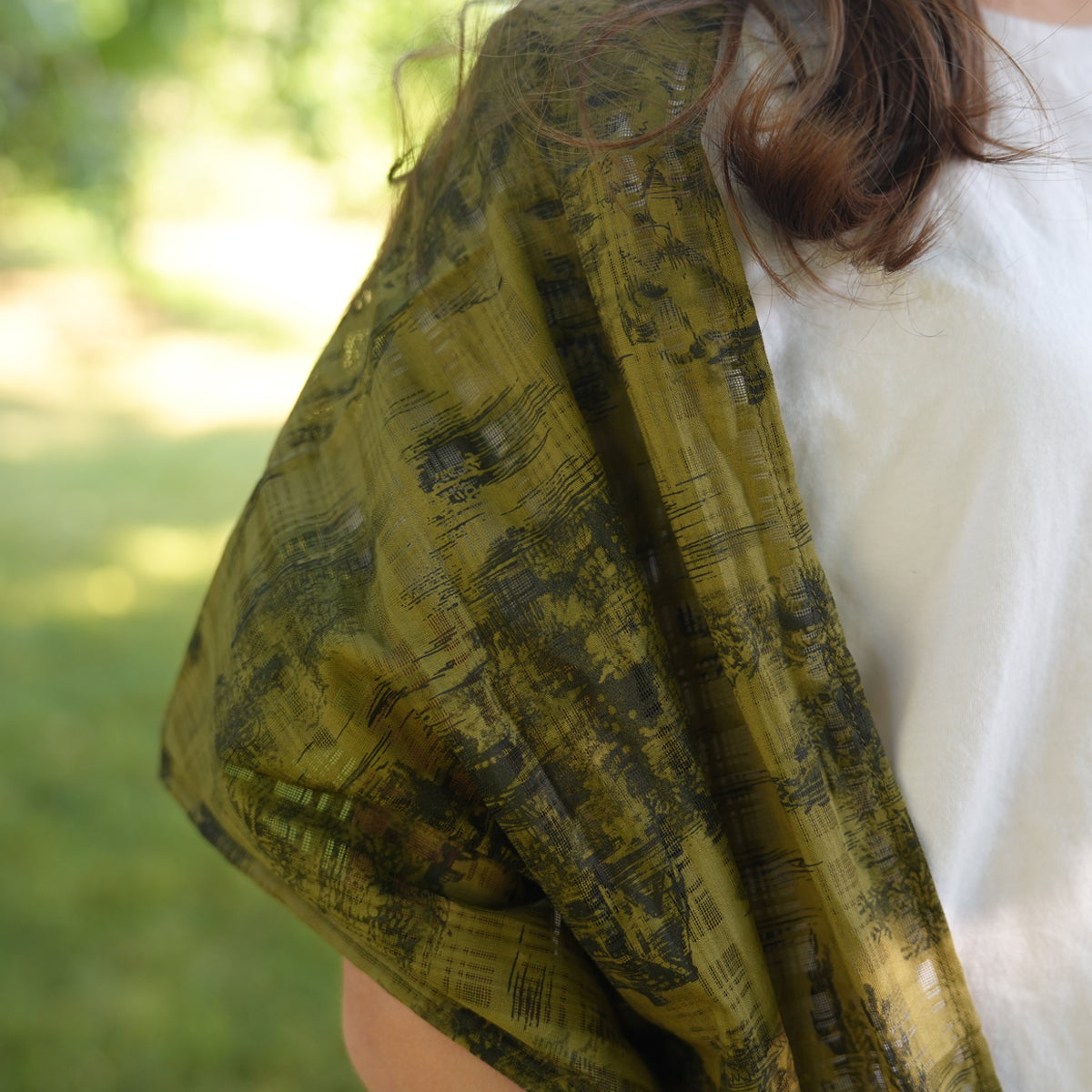 Forest Realm Cotton Scarf - Japan