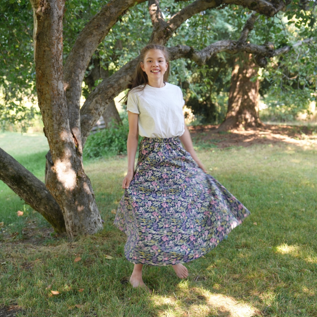 Wisteria Flower - Four Panel Circle Skirt
