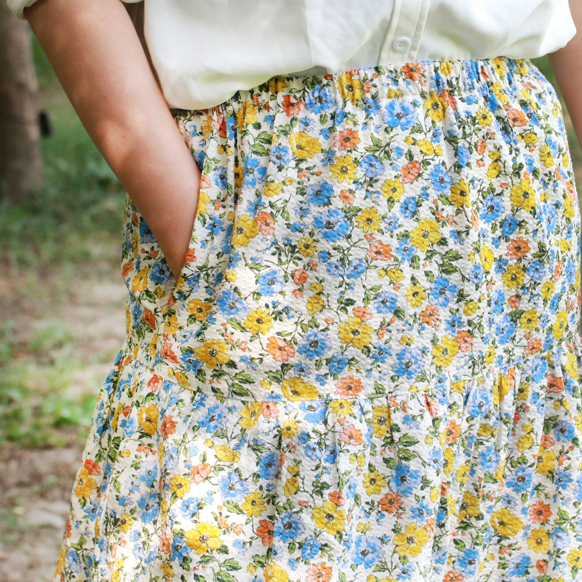 Summer Flower Cake Skirt