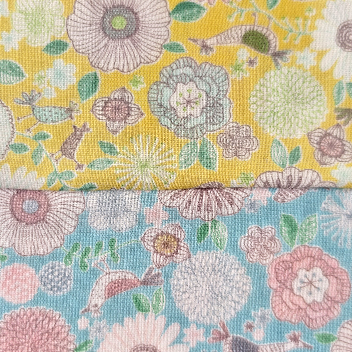 Flower Bird Handkerchief - Japan