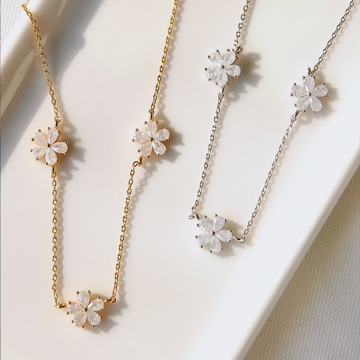 Nature Series 925 Sterling Silver Necklace-Korea