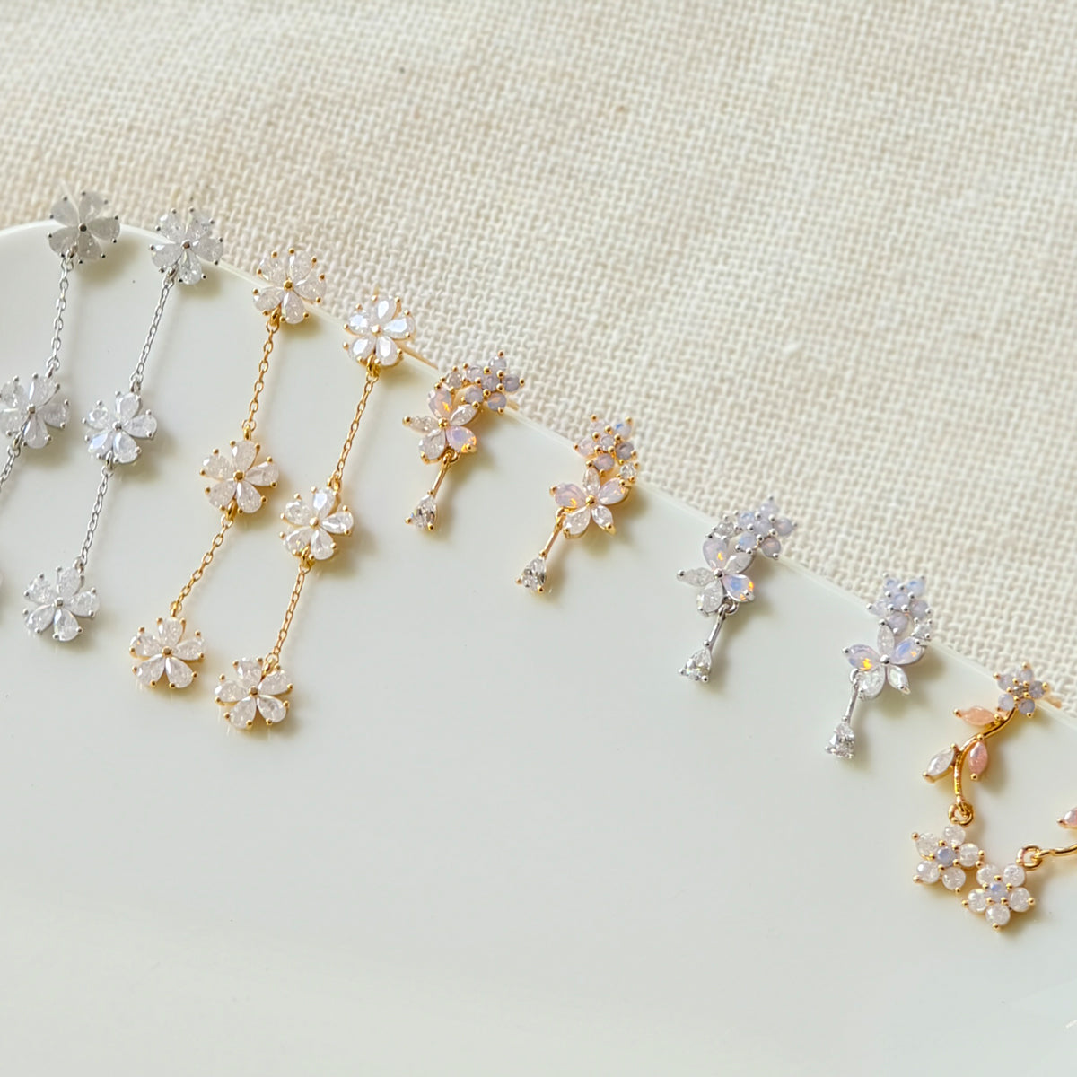 925 Sterling Silver Japanese And Korean Earrings