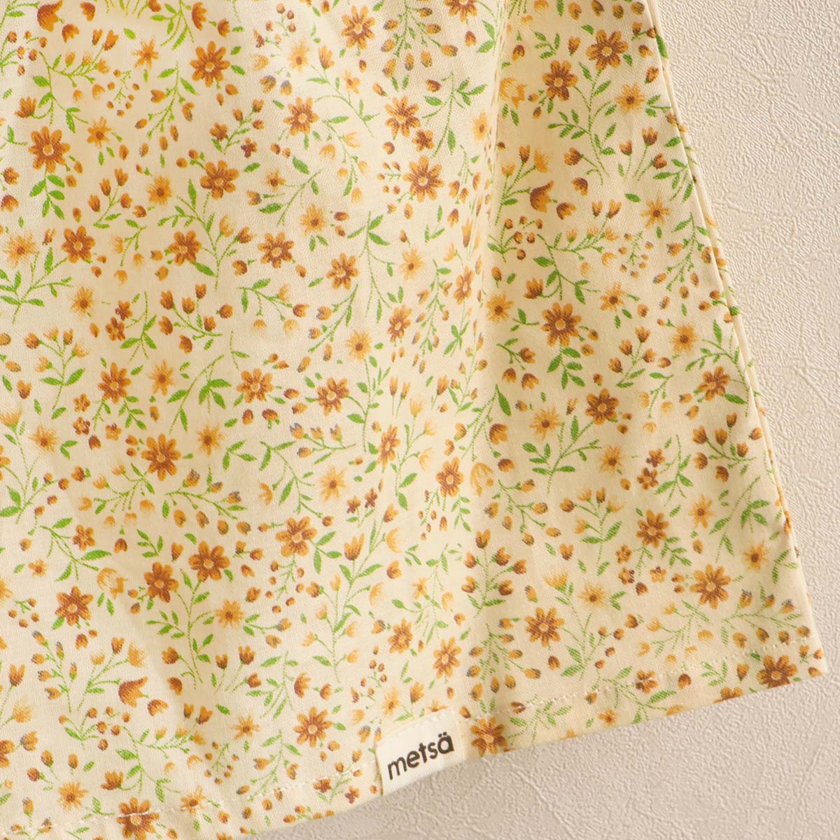 Yellow Floral Print Handmade Skirt