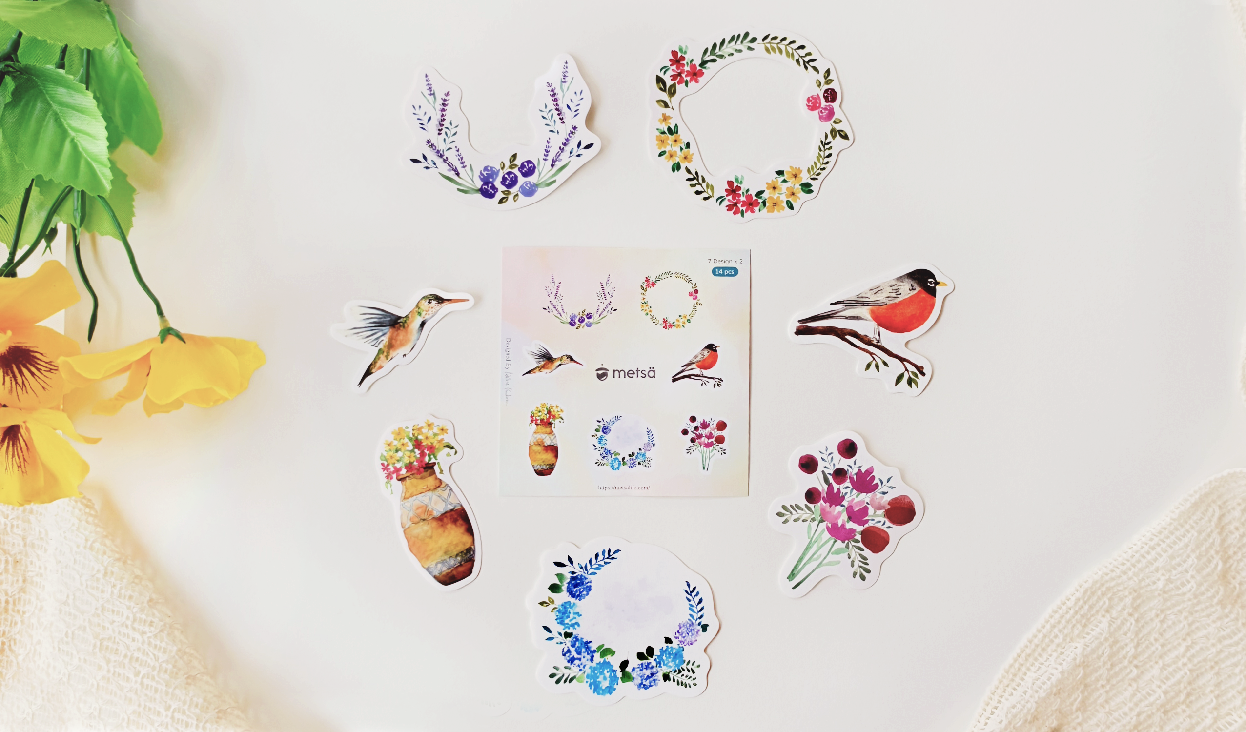 Garden Watercolor Sticker