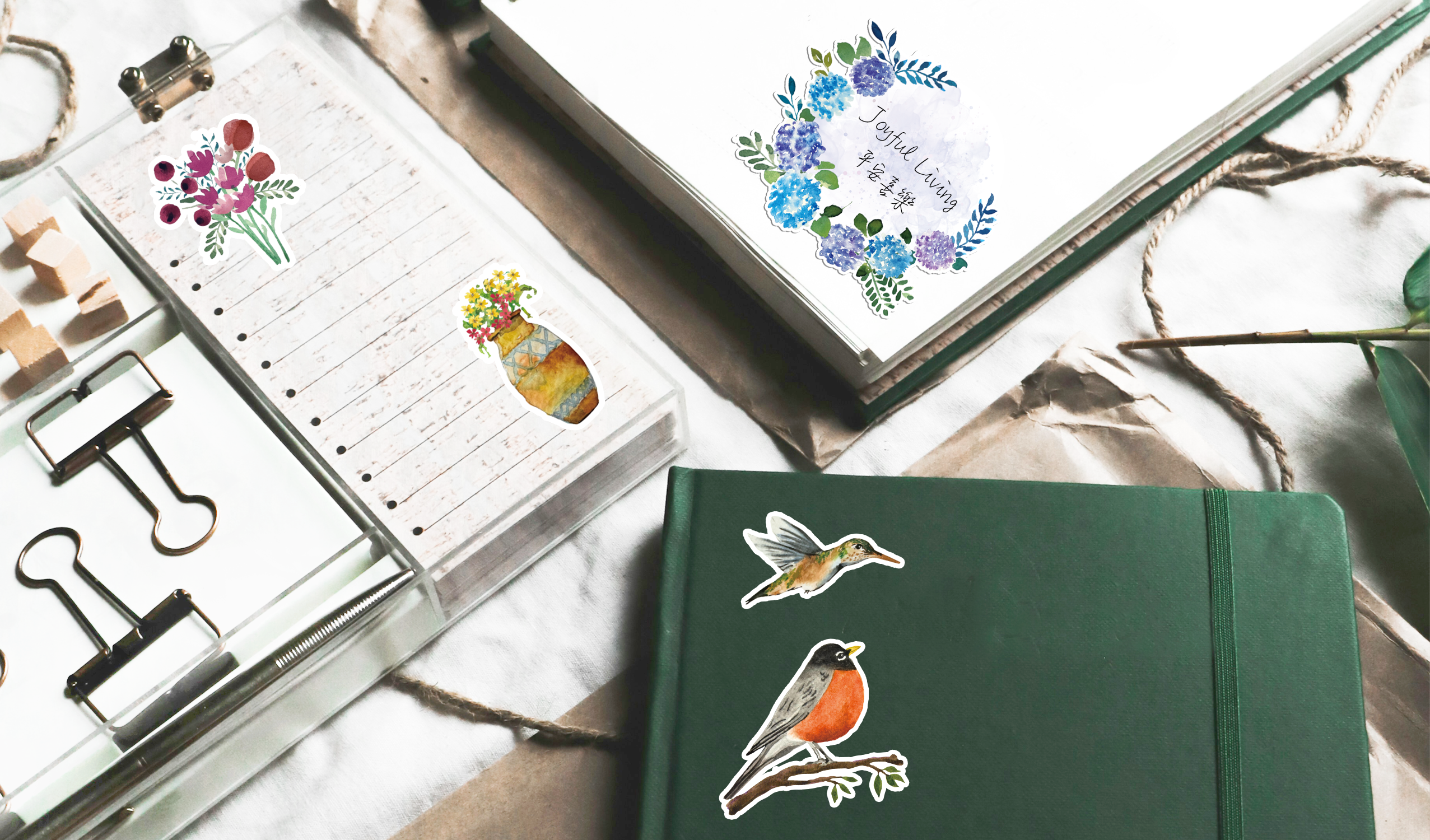 Garden Watercolor Sticker