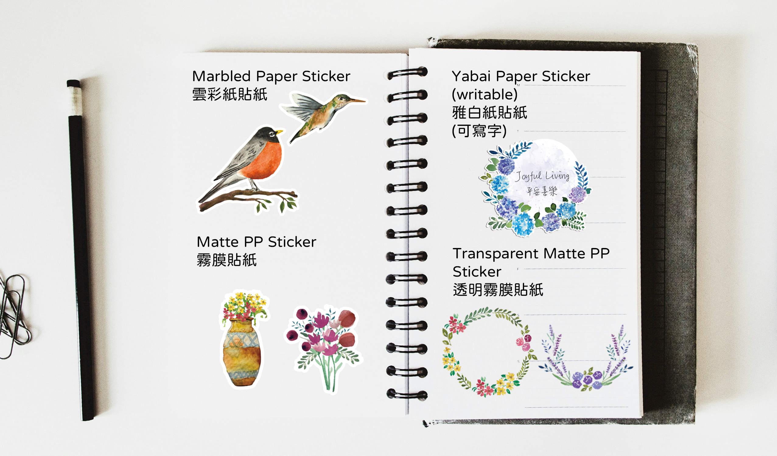 Garden Watercolor Sticker