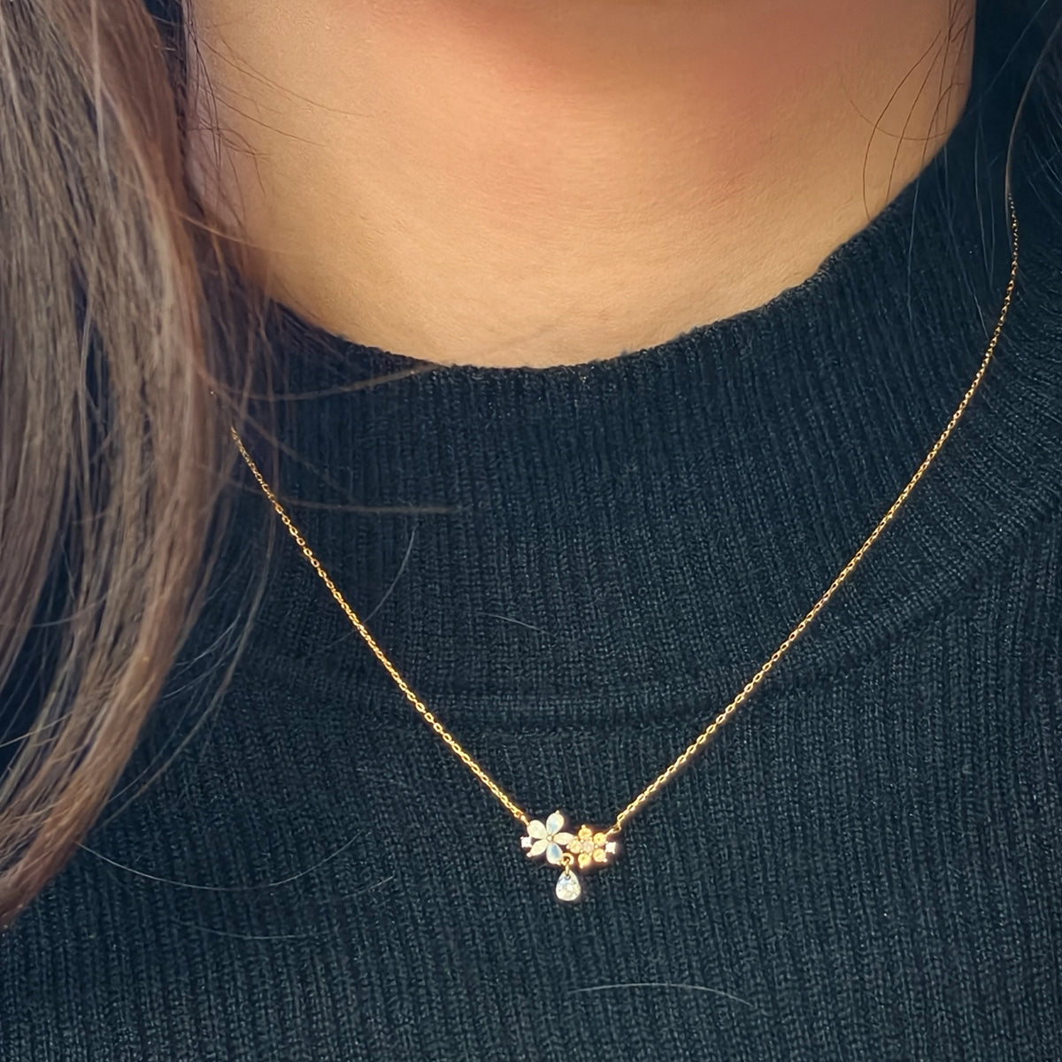 Nature Series 925 Sterling Silver Necklace-Korea