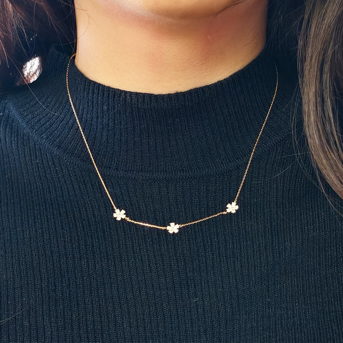 Nature Series 925 Sterling Silver Necklace-Korea