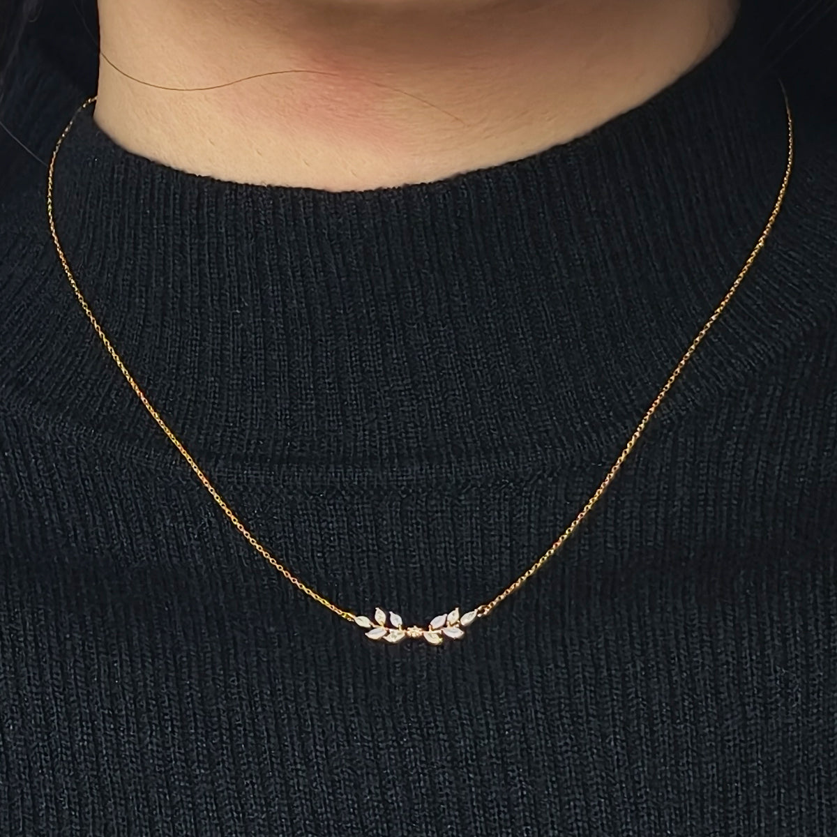 Nature Series 925 Sterling Silver Necklace-Korea
