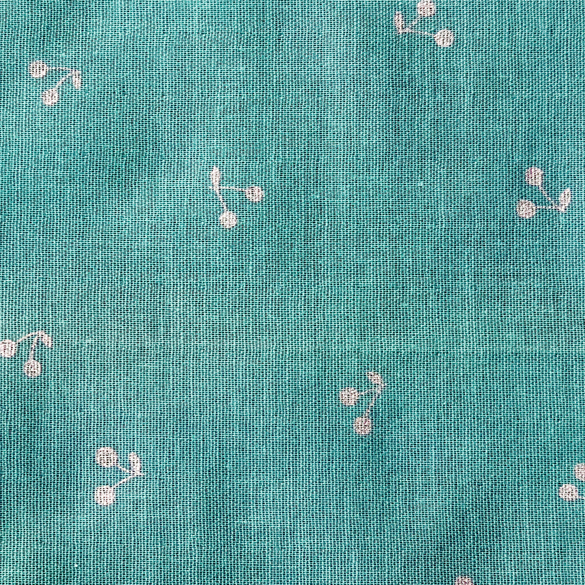 Cherry Printed Cotton Scarf - Japan