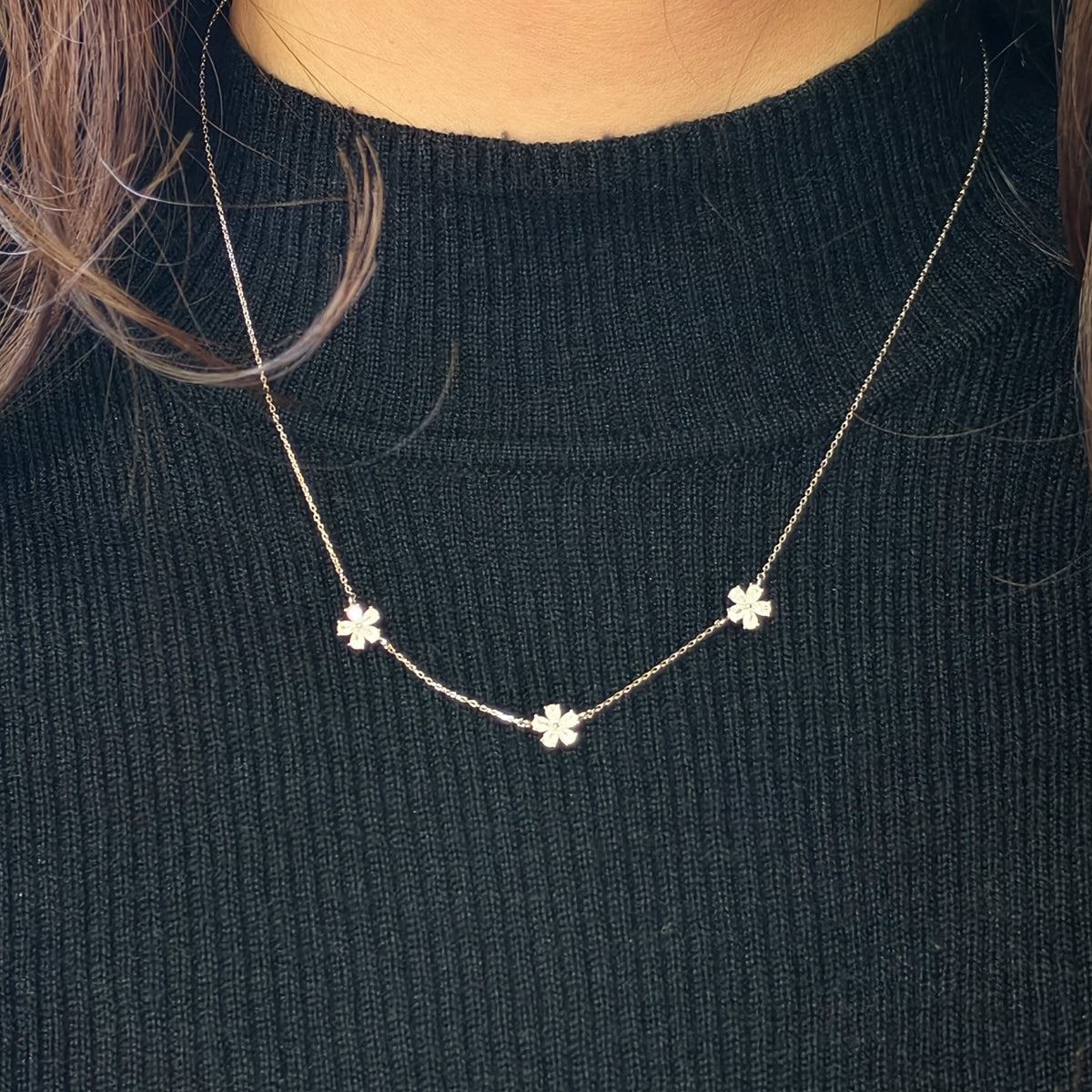 Nature Series 925 Sterling Silver Necklace-Korea