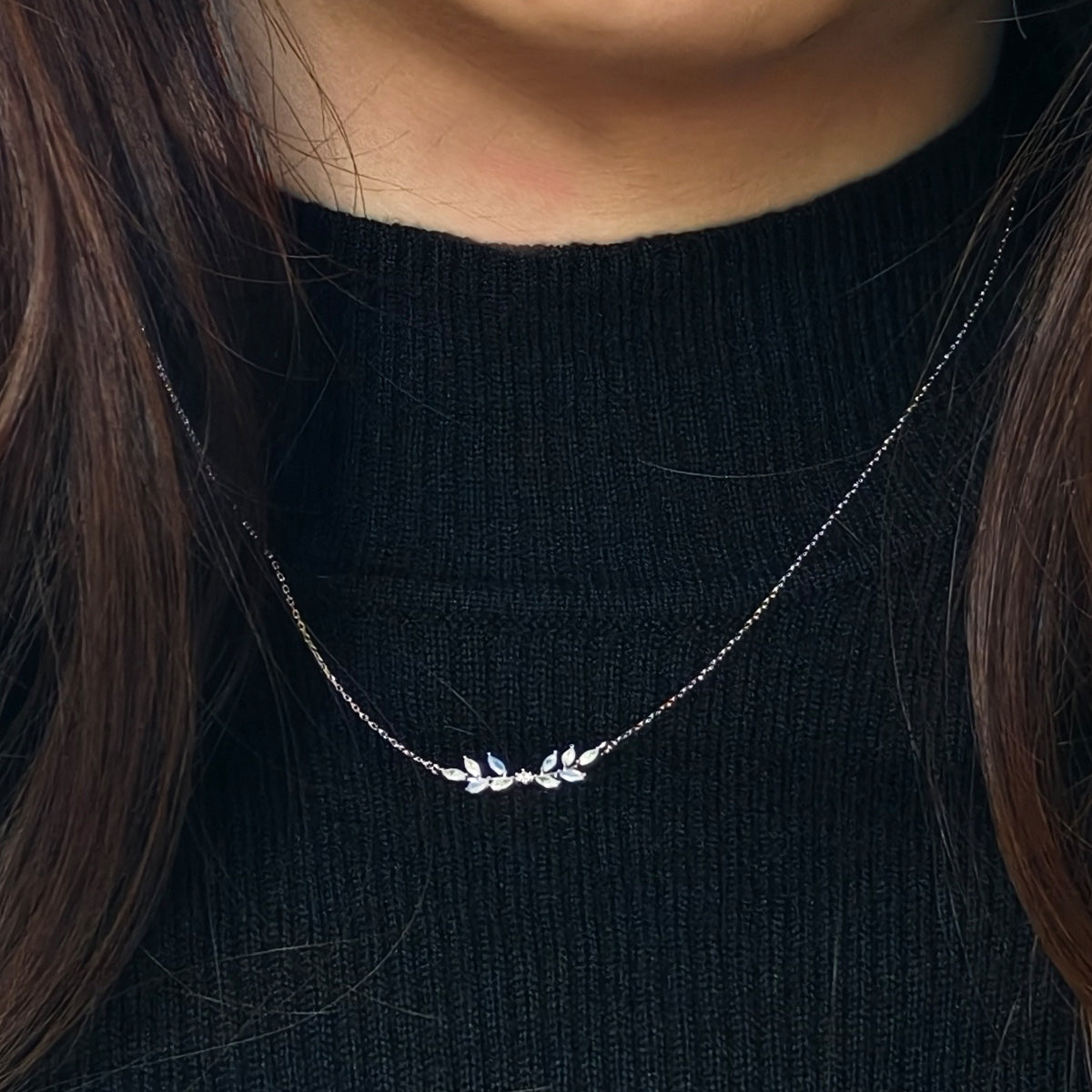 Nature Series 925 Sterling Silver Necklace-Korea
