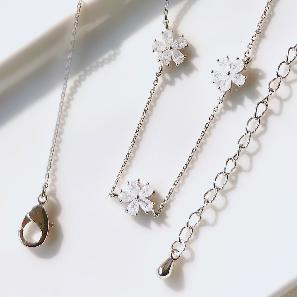 Nature Series 925 Sterling Silver Necklace-Korea