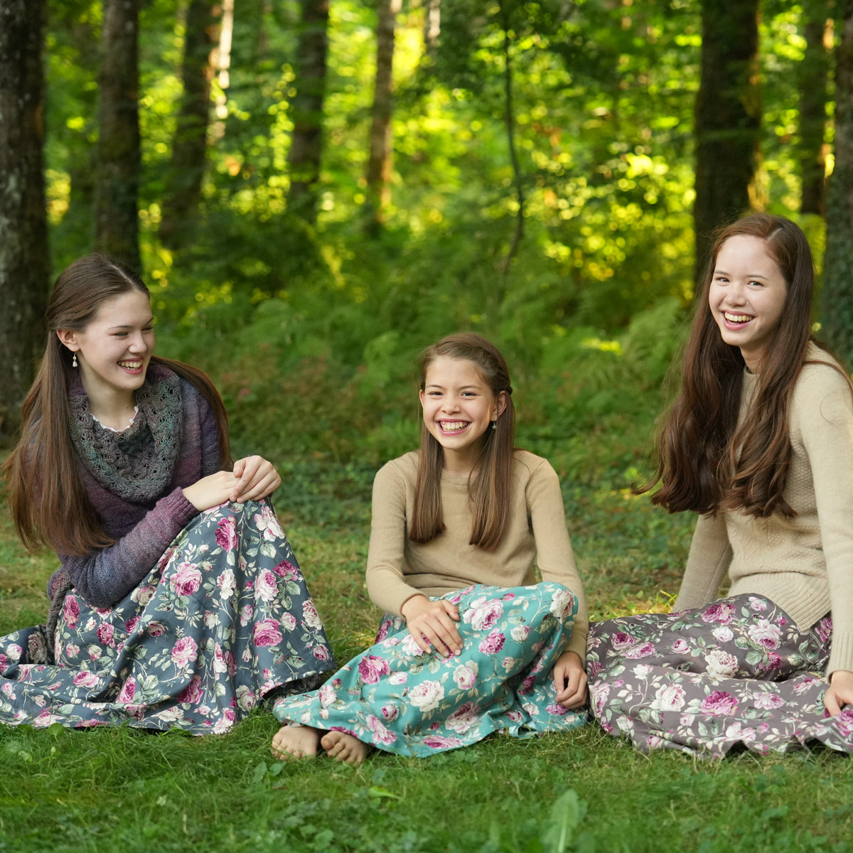 Vintage Rose Thick Circle Skirt