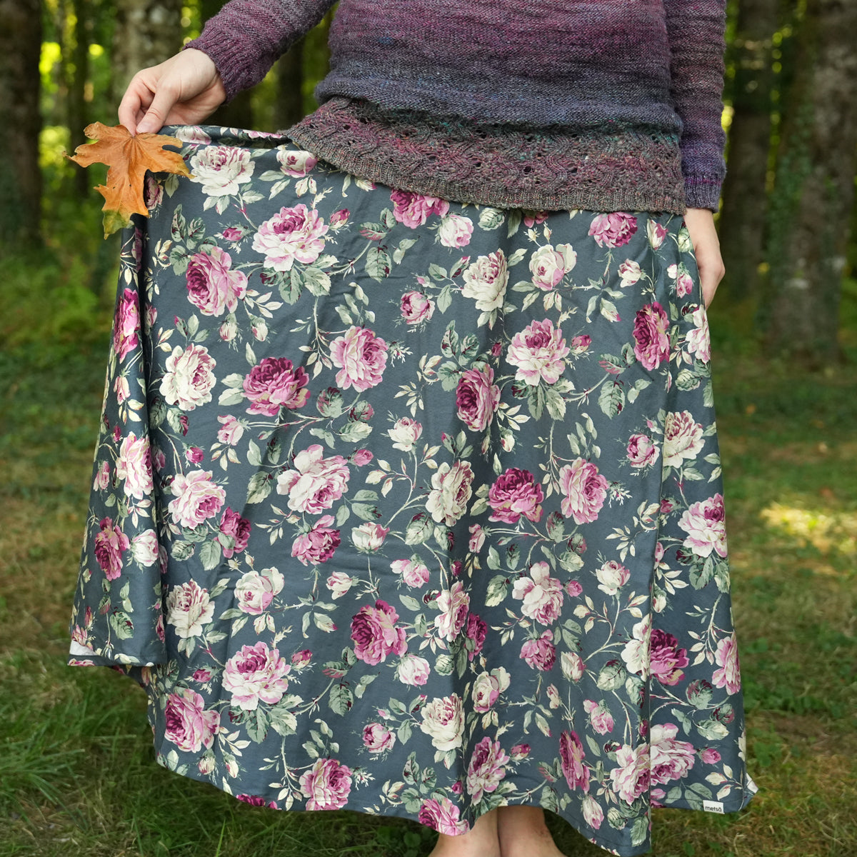 Vintage Rose Thick Circle Skirt