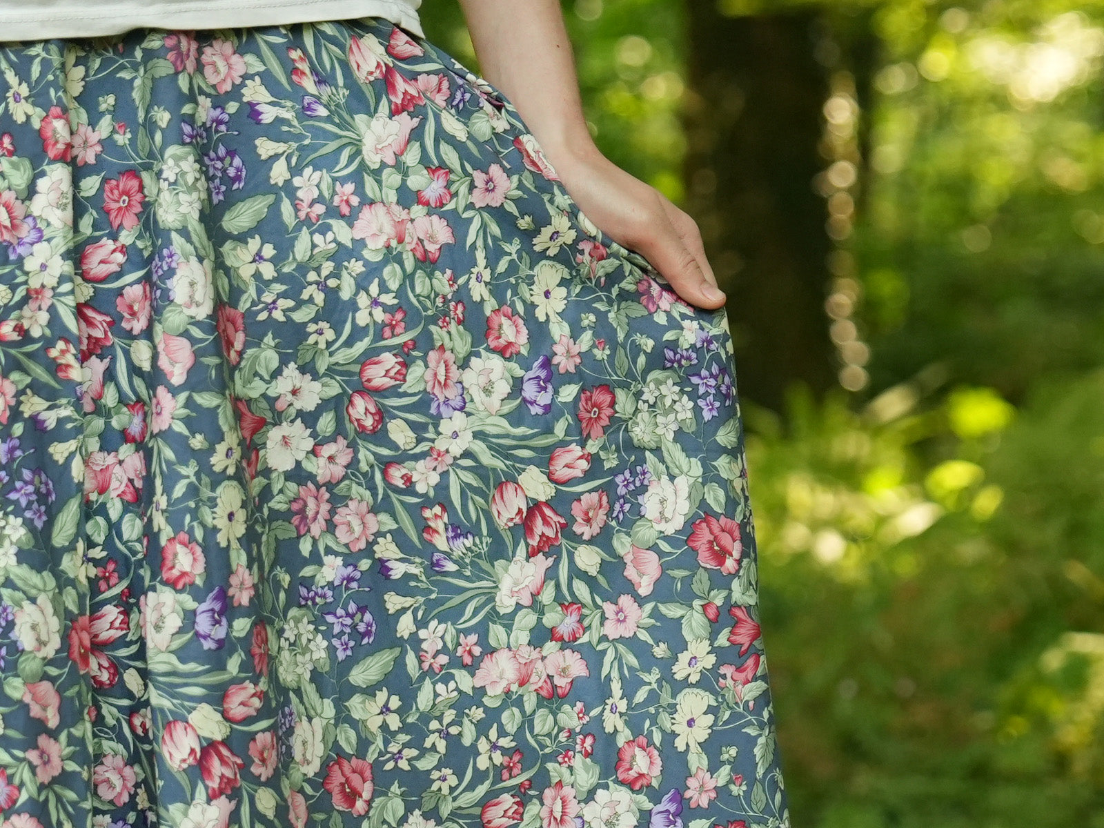 Tulip Forest Lightweight Circle Skirt
