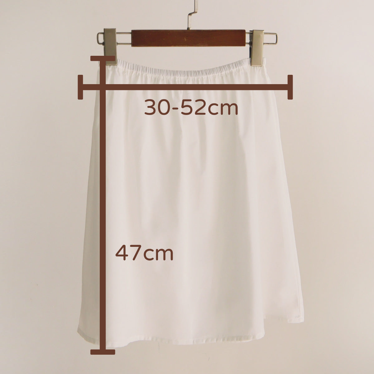 Pure cotton white slip