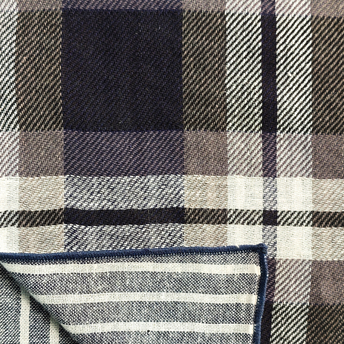 Plaid Gauze Square scarf - Pre-order late September