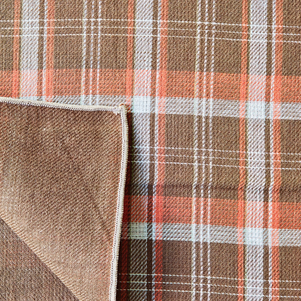 Plaid Gauze Square scarf - Pre-order late September