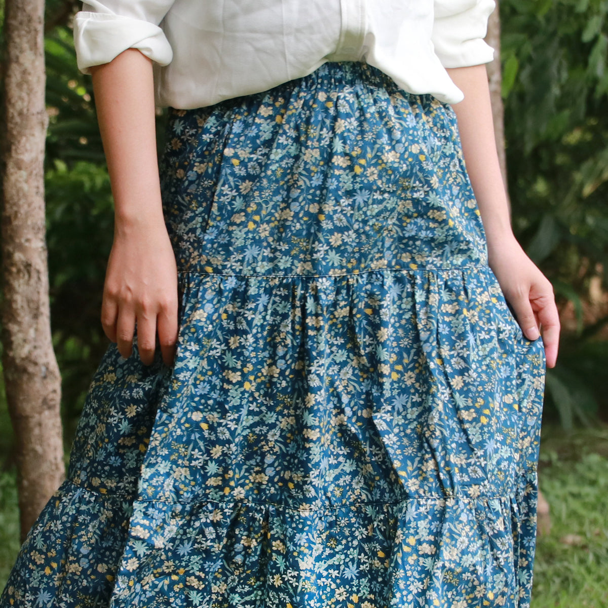 Blue Wilderness Country Cake Skirt