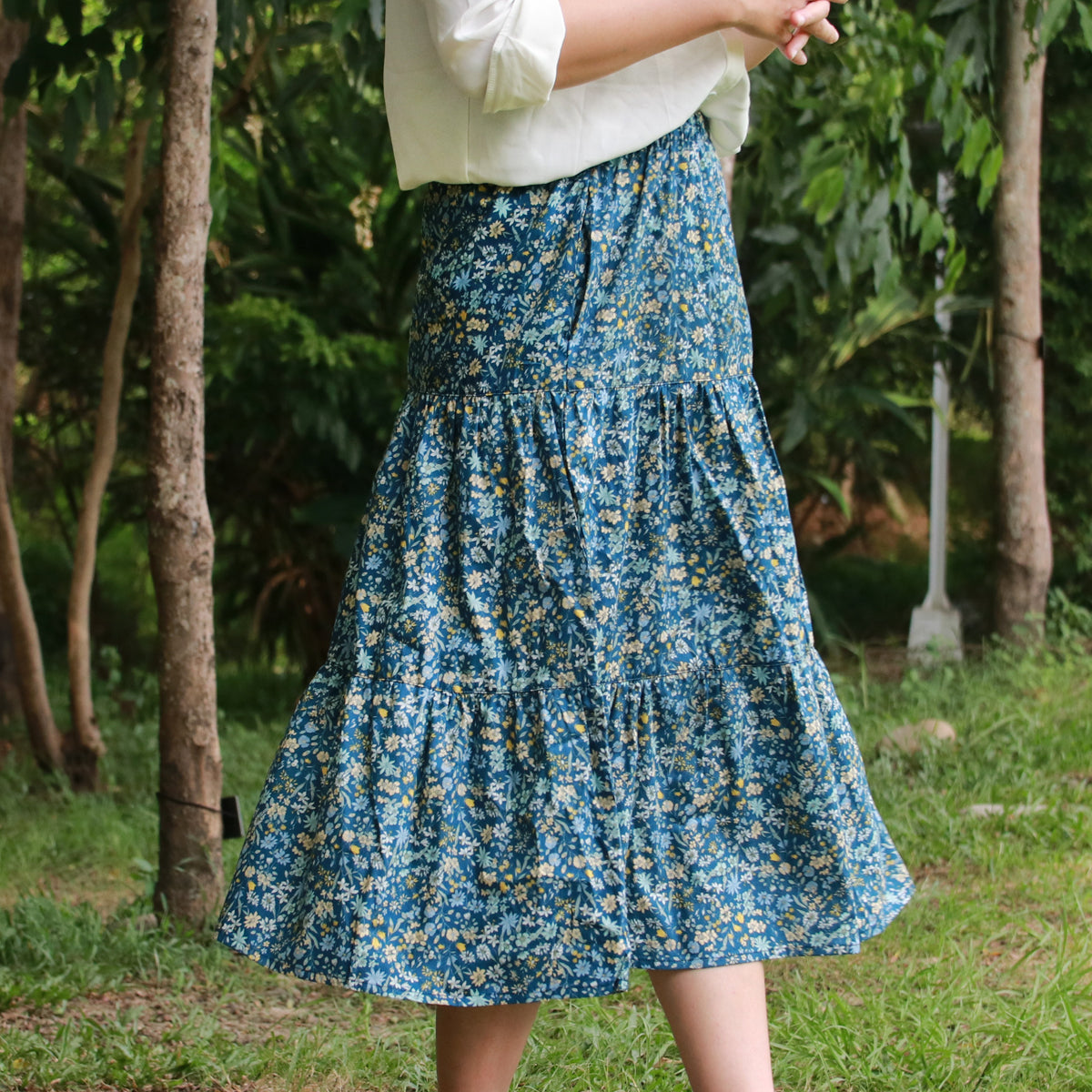Blue Wilderness Country Cake Skirt