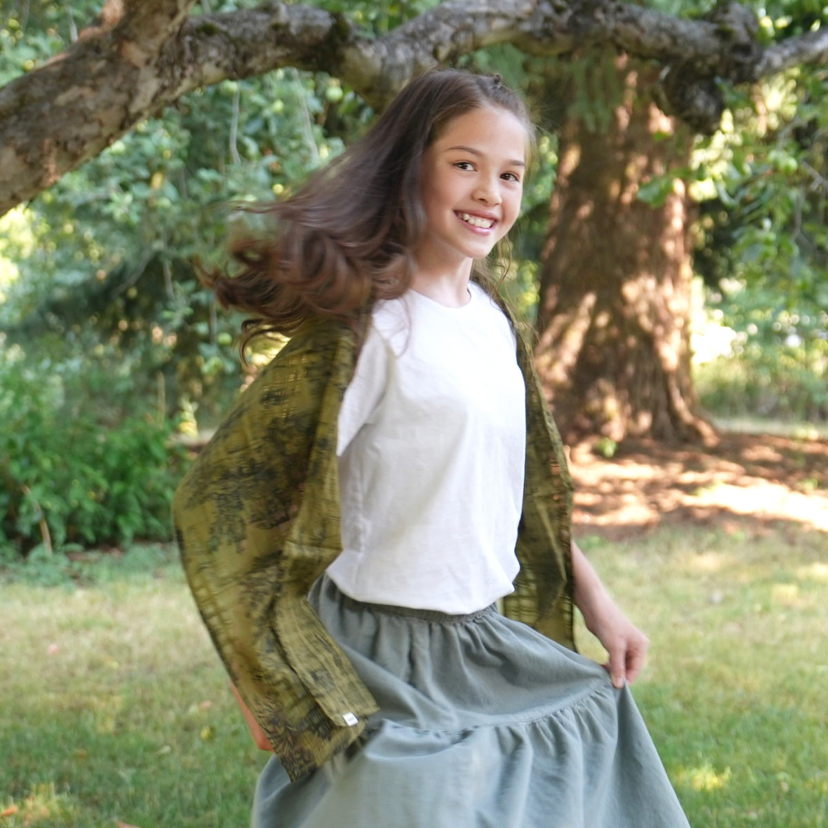 Forest Realm Cotton Scarf - Japan