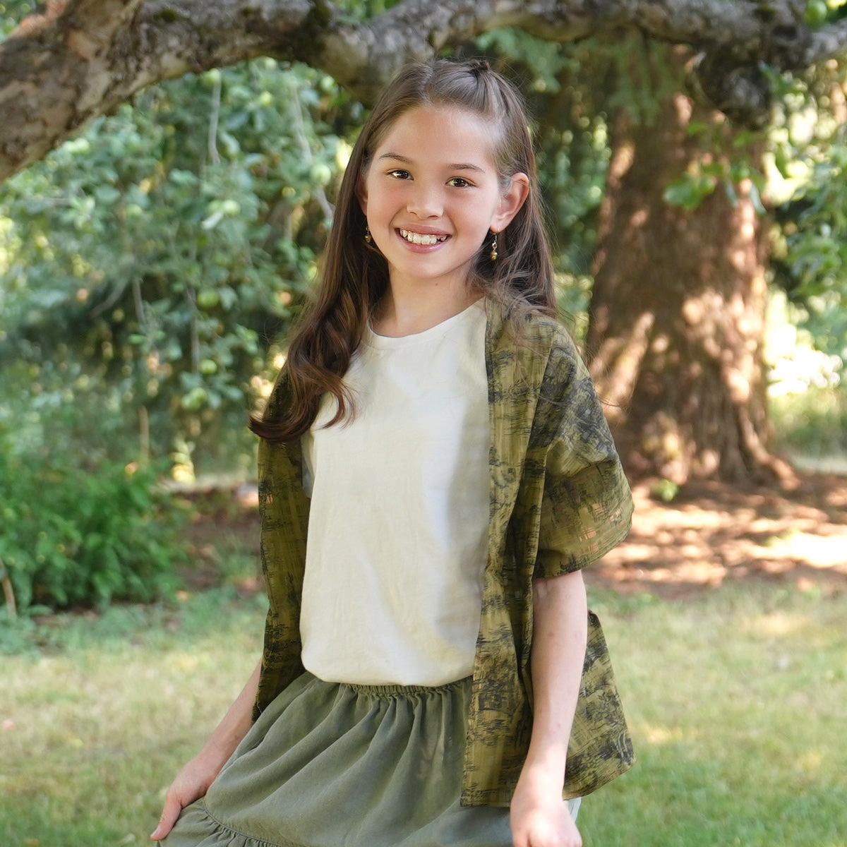 Forest Realm Cotton Scarf - Japan