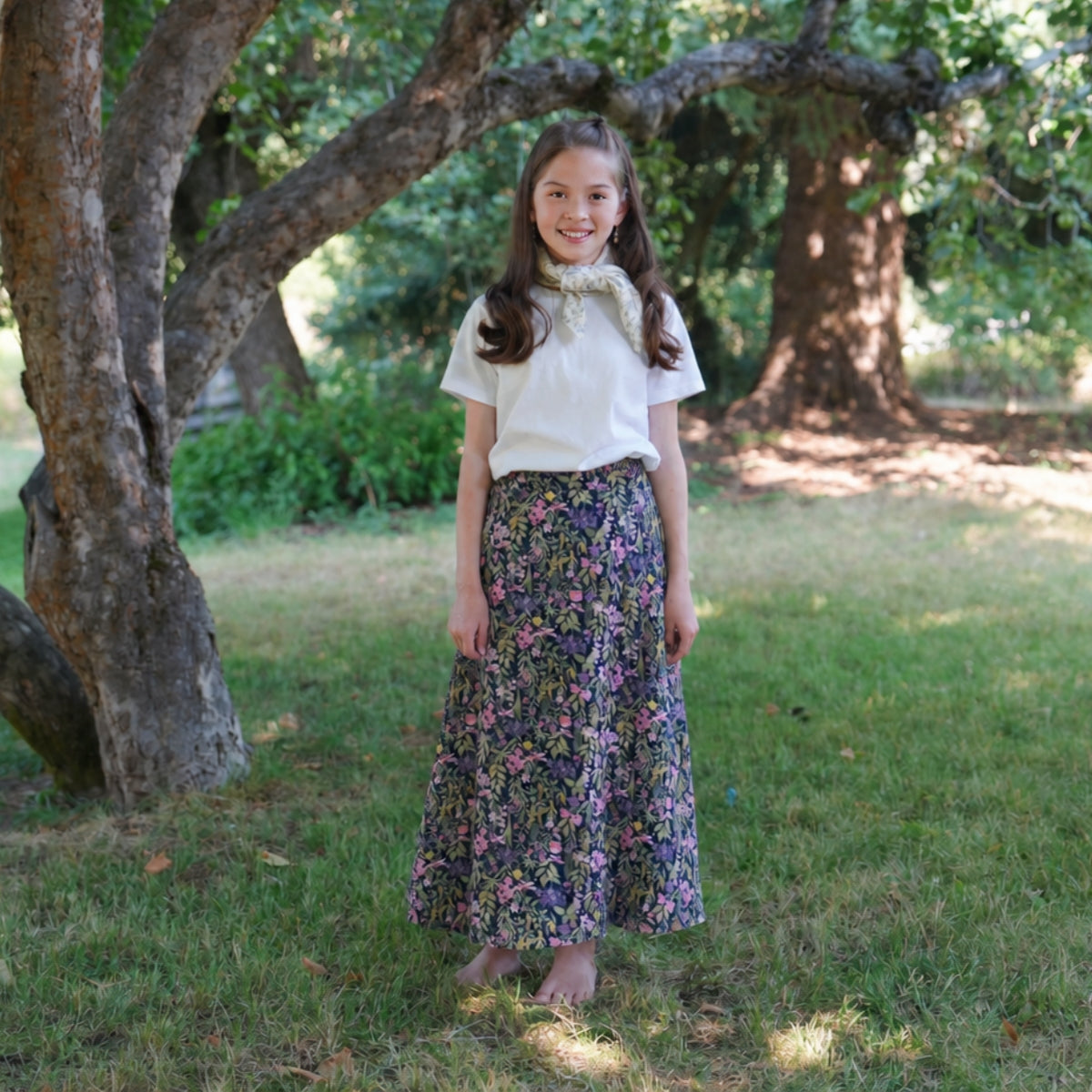 Wisteria Flower - Four Panel Circle Skirt