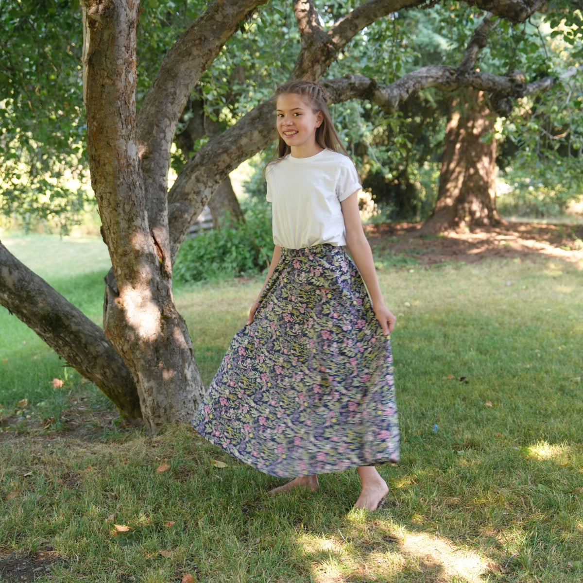Wisteria Flower - Four Panel Circle Skirt