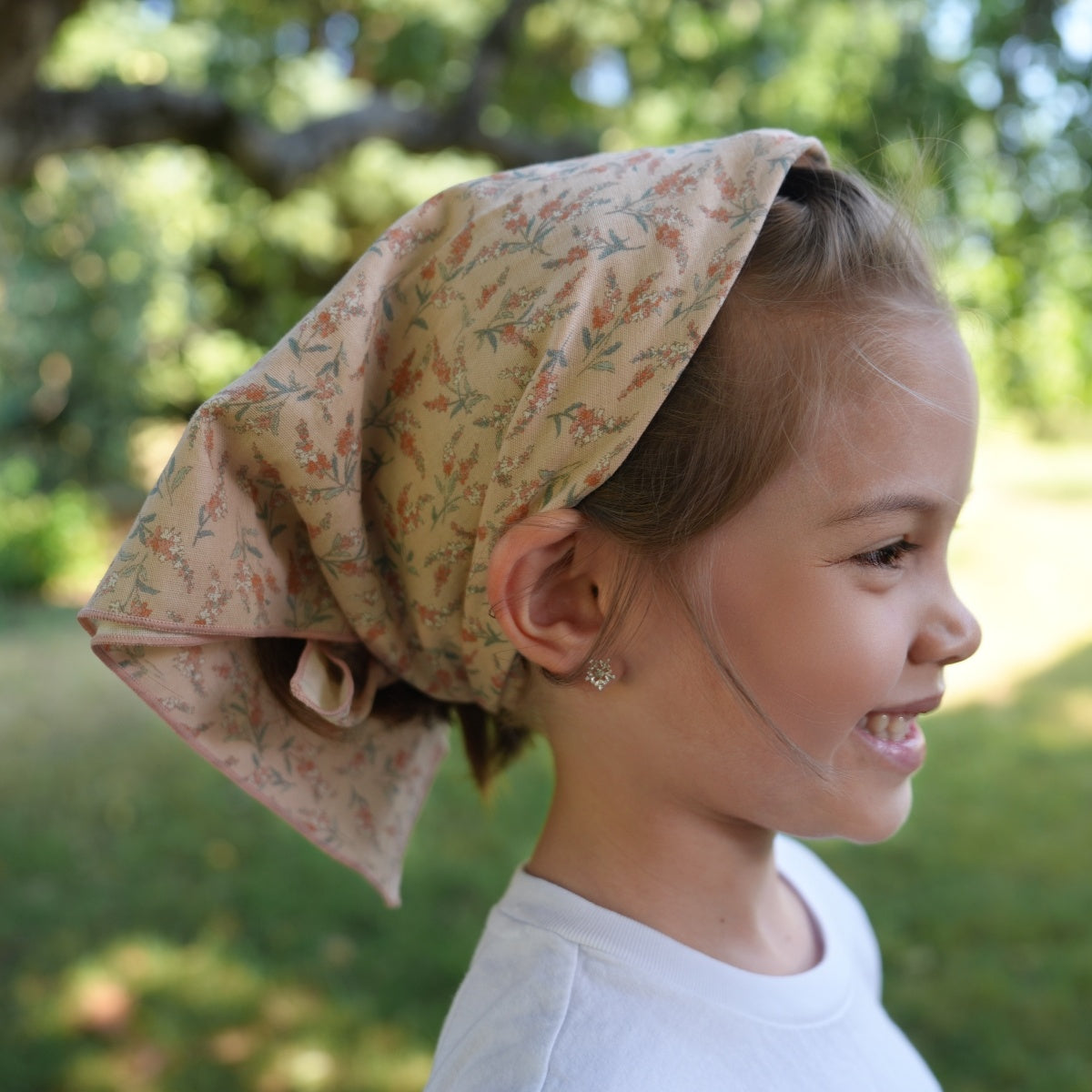 Warm Floral Bloom Square Scarf - Pre-order late September