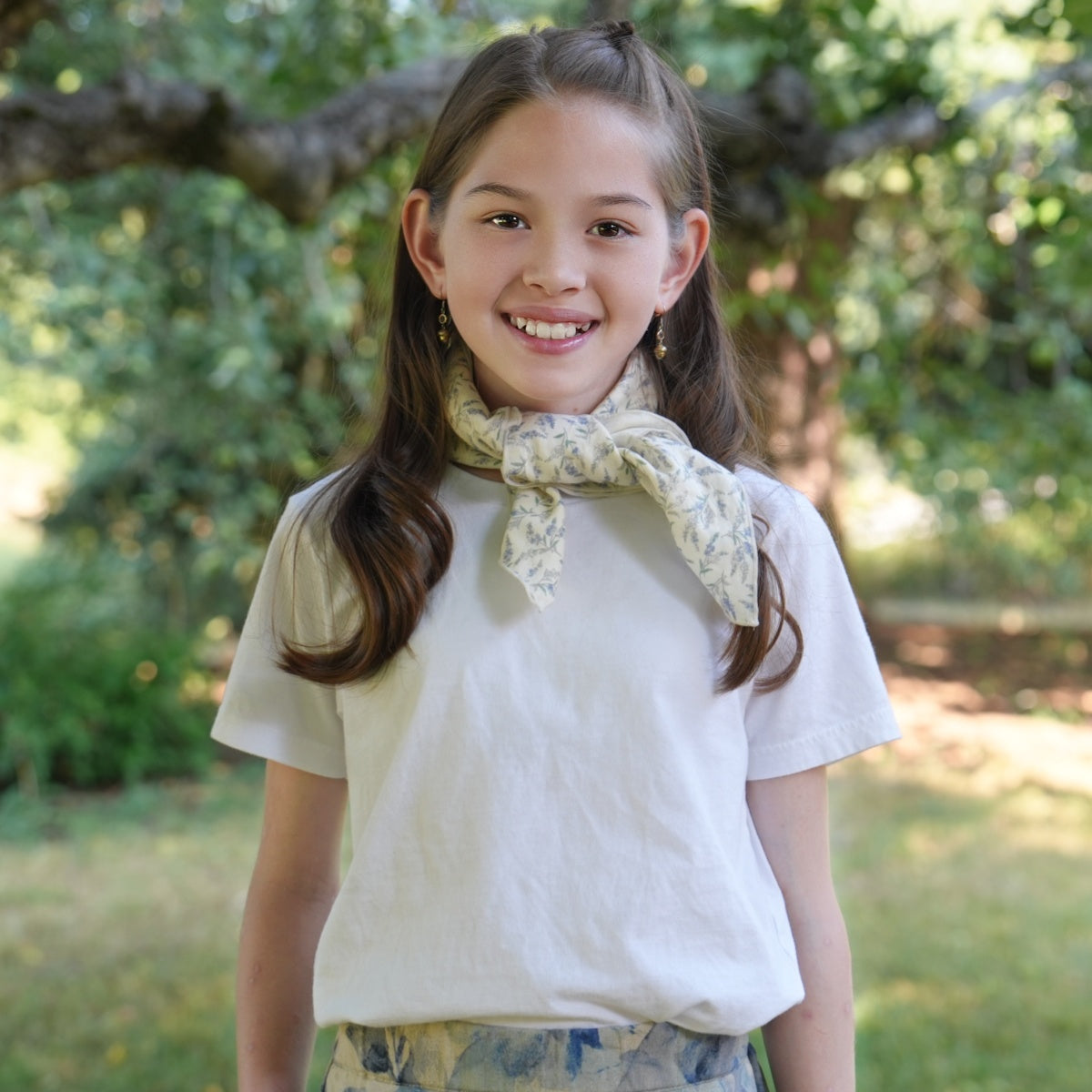 Warm Floral Bloom Square Scarf - Pre-order late September