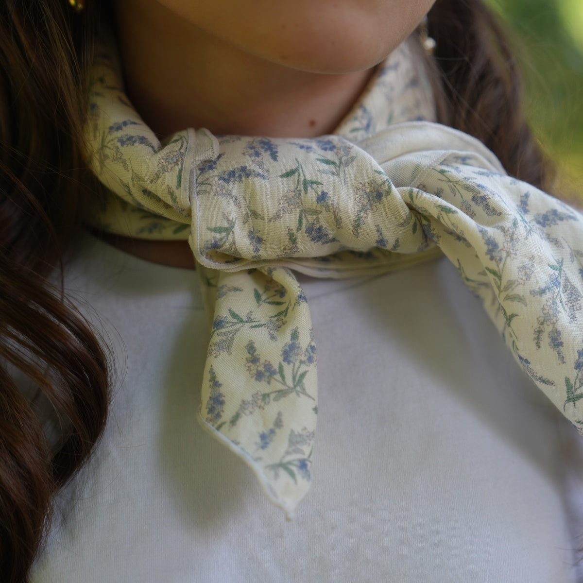 Warm Floral Bloom Square Scarf - Pre-order late September