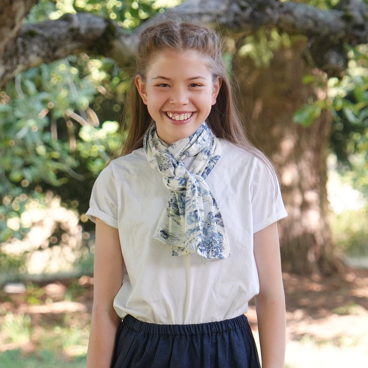 Forest Realm Cotton Scarf - Japan