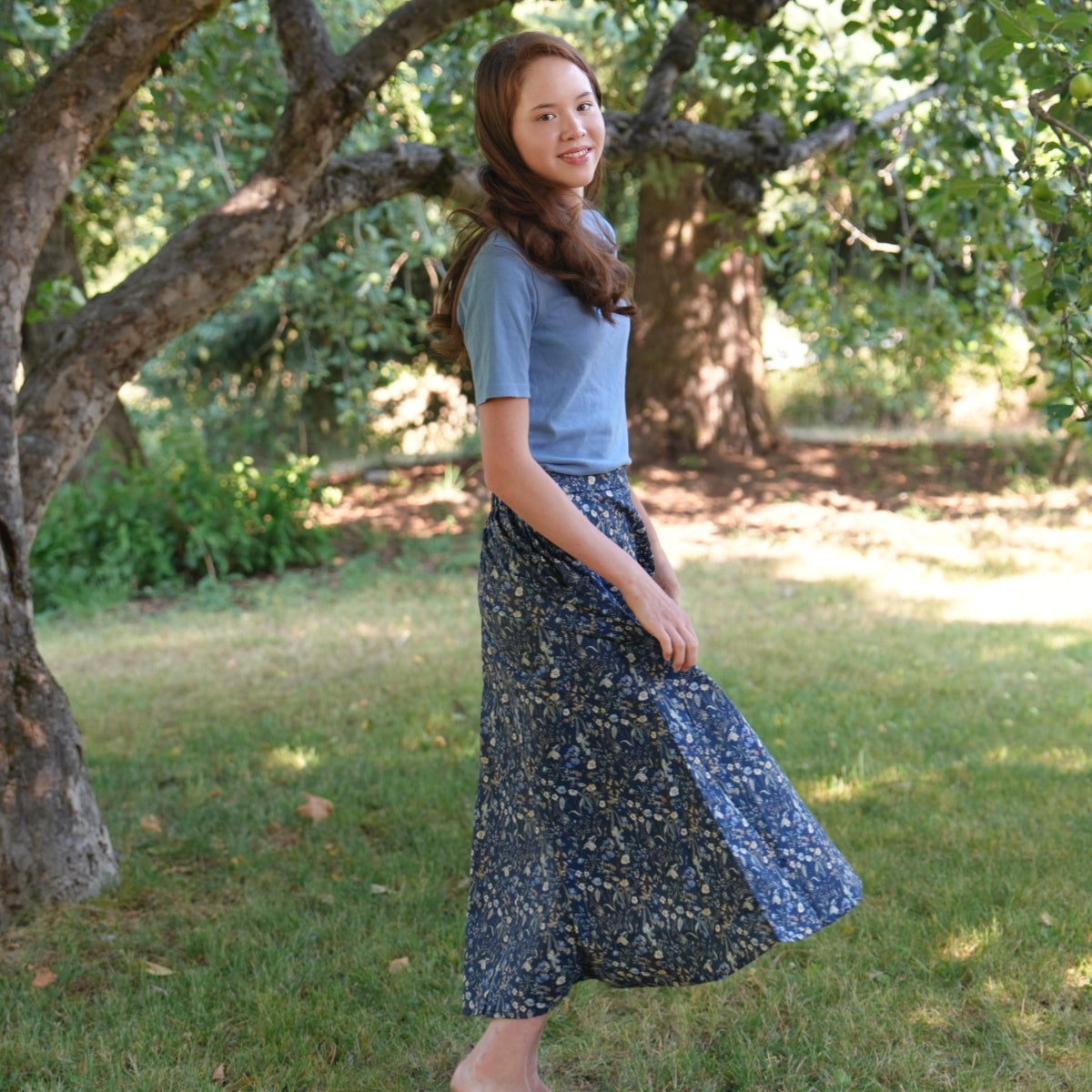Late Summer Wildflowers - Four Panel Circle Skirt