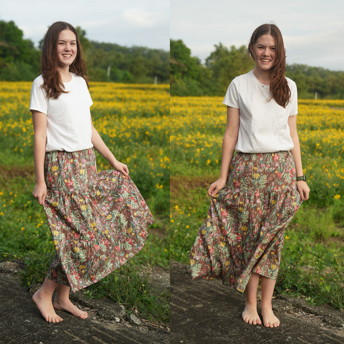 Vintage Floral Handmade Cake Dress