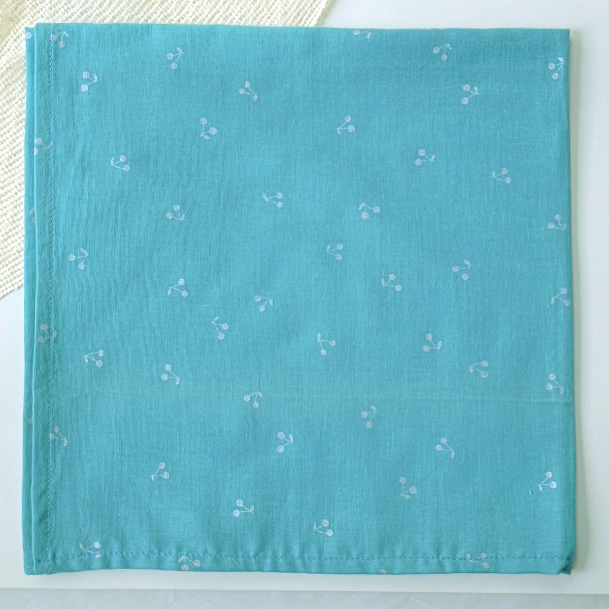 Cherry Printed Cotton Scarf - Japan