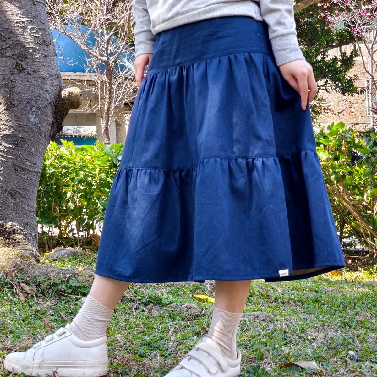 Denim Blue Handmade Skirt