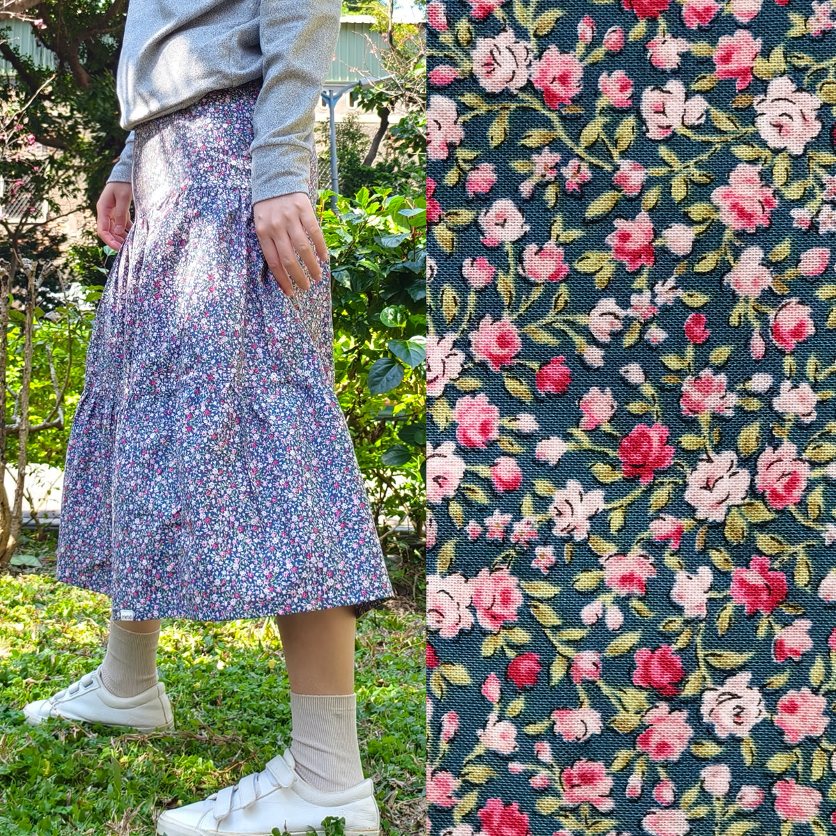 Small Rose Crush Handmade Skirt